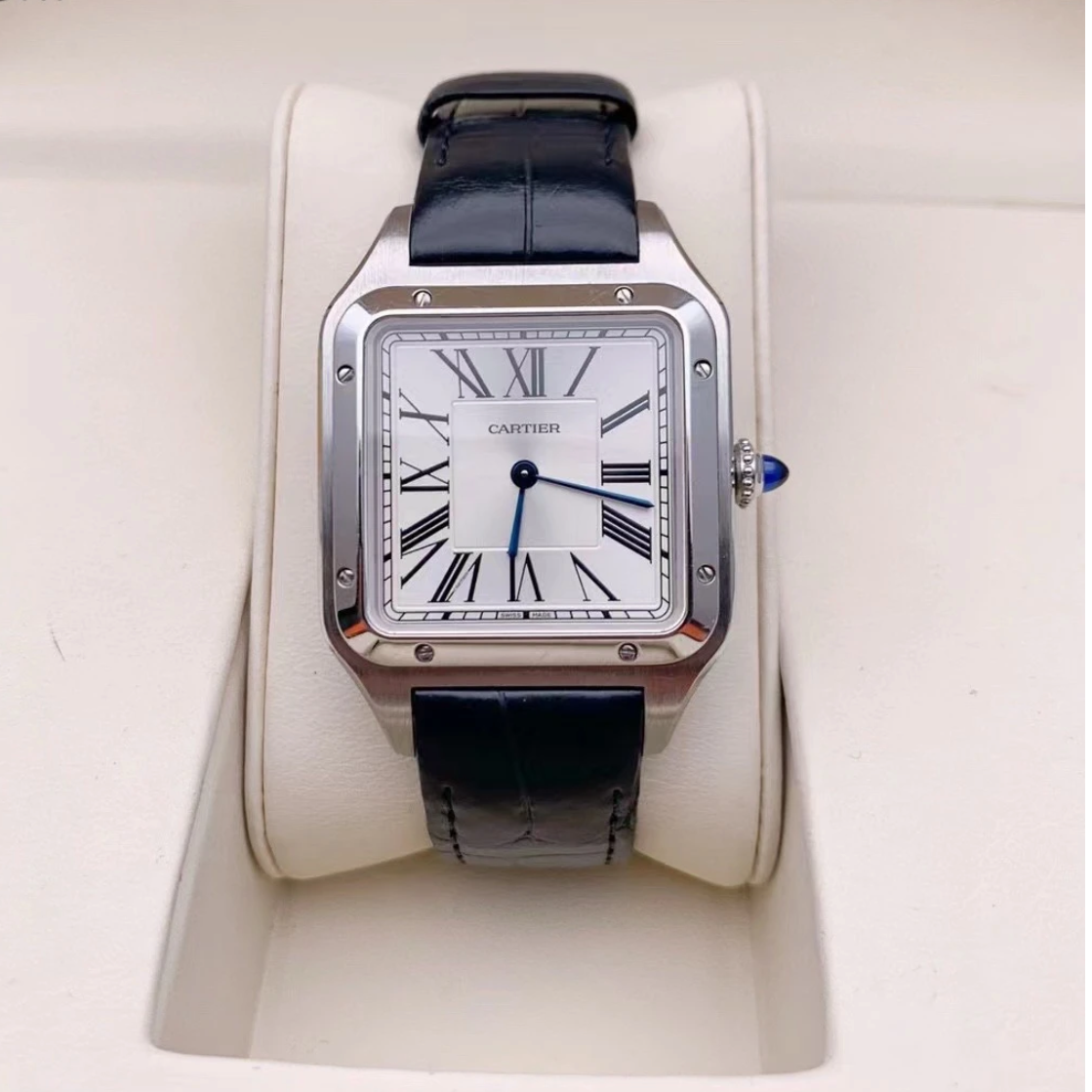 99新 Cartier/卡地亚 桑托斯WSSA0041 27×38 精钢 机械 女款 23年