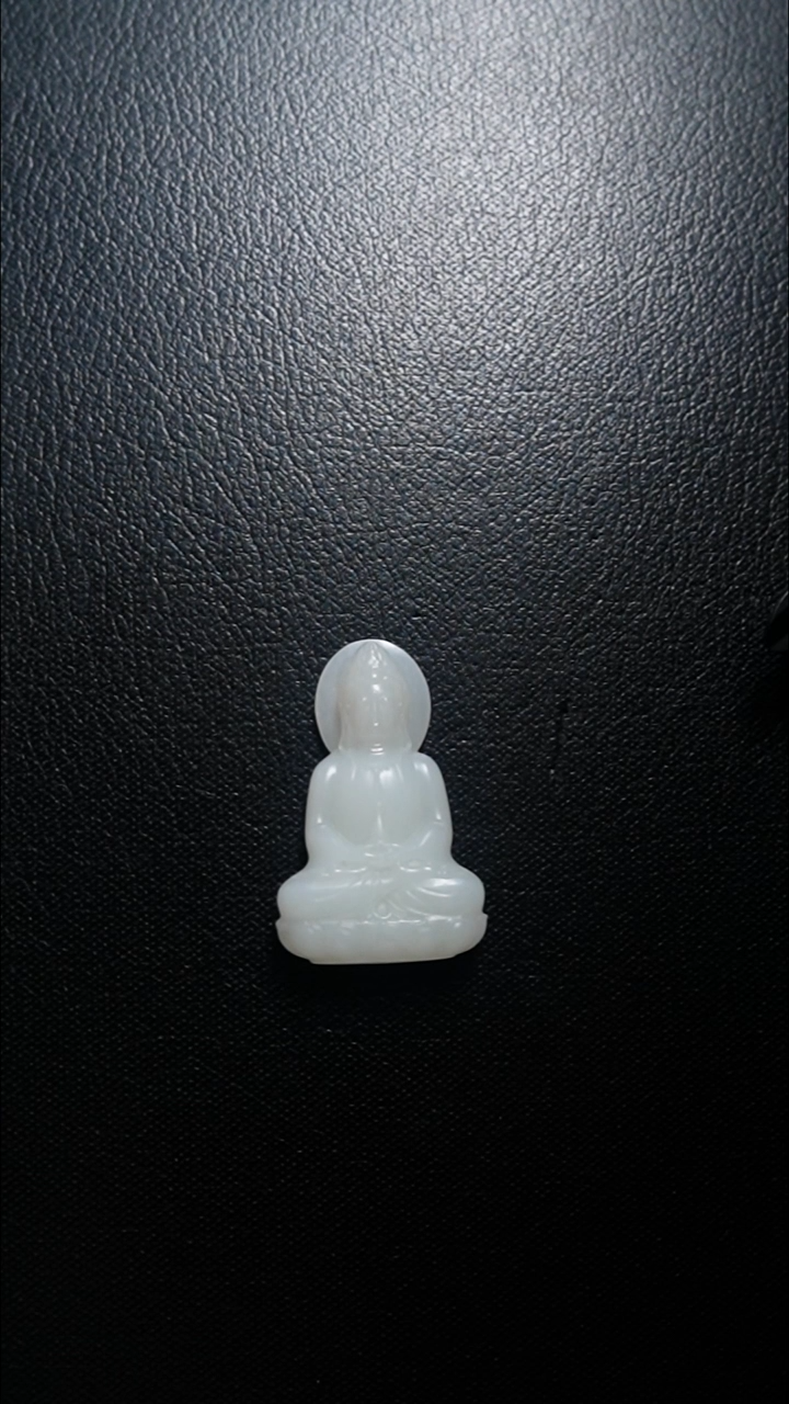 颈饰未镶嵌和田玉观音