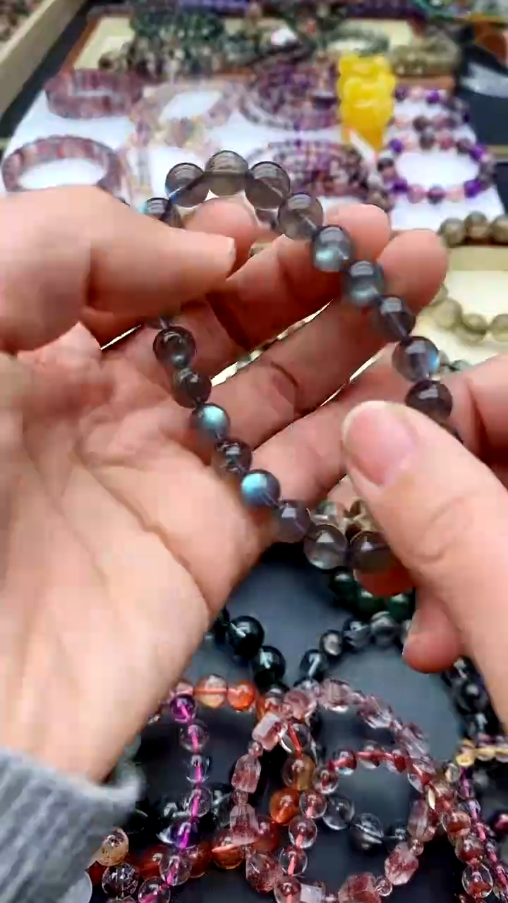 【闪购商品】拉长石手链未镶嵌灰月光