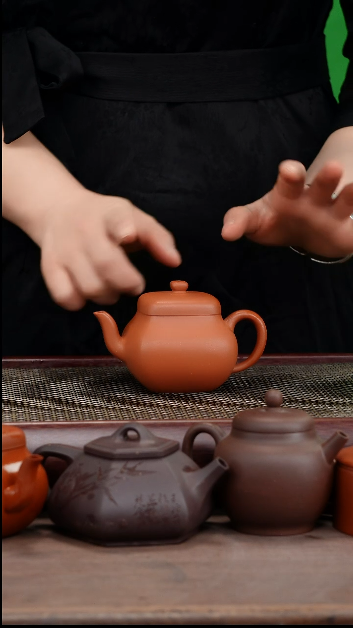 【闪购商品】紫砂茶壶全手工零添加朱砂四方君德壶 无刻