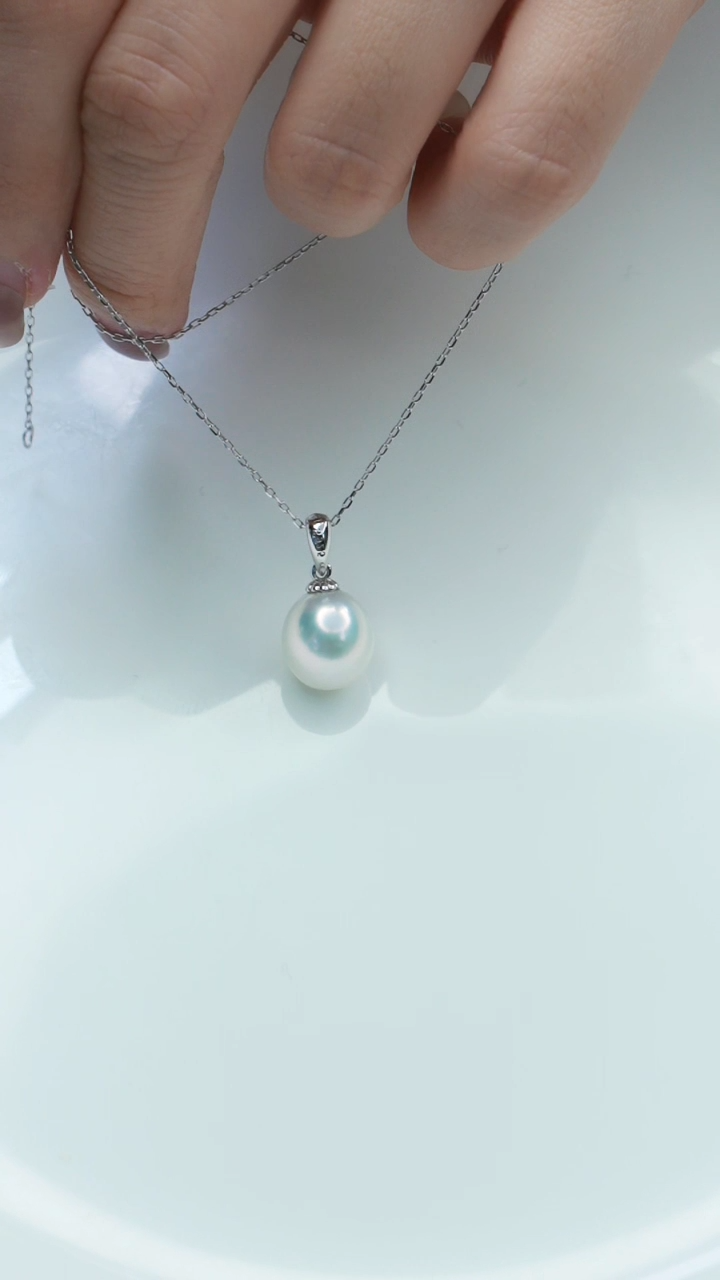 【闪购商品】淡水珍珠吊坠(赠链)银S925镶嵌淡水珍珠吊坠