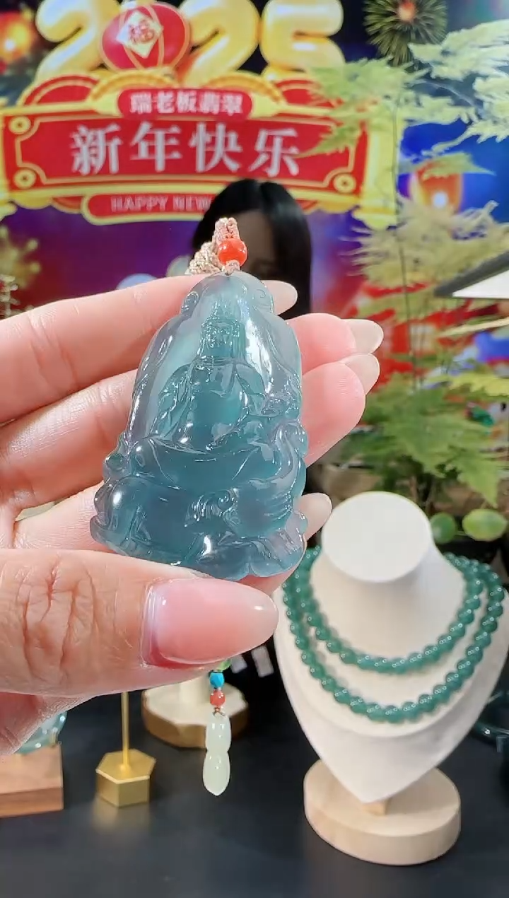 【闪购商品】翡翠吊坠(不含链)未镶嵌普贤