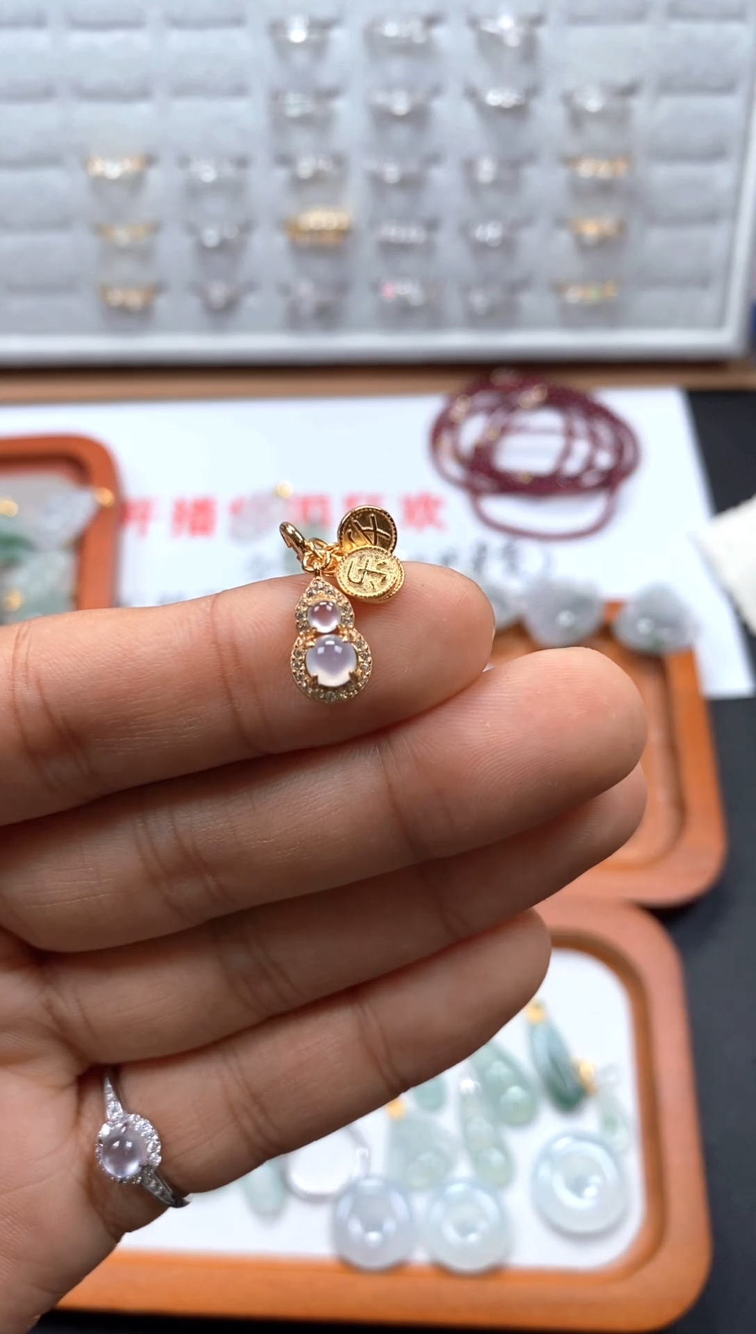 颈饰银S925镶嵌翡翠1