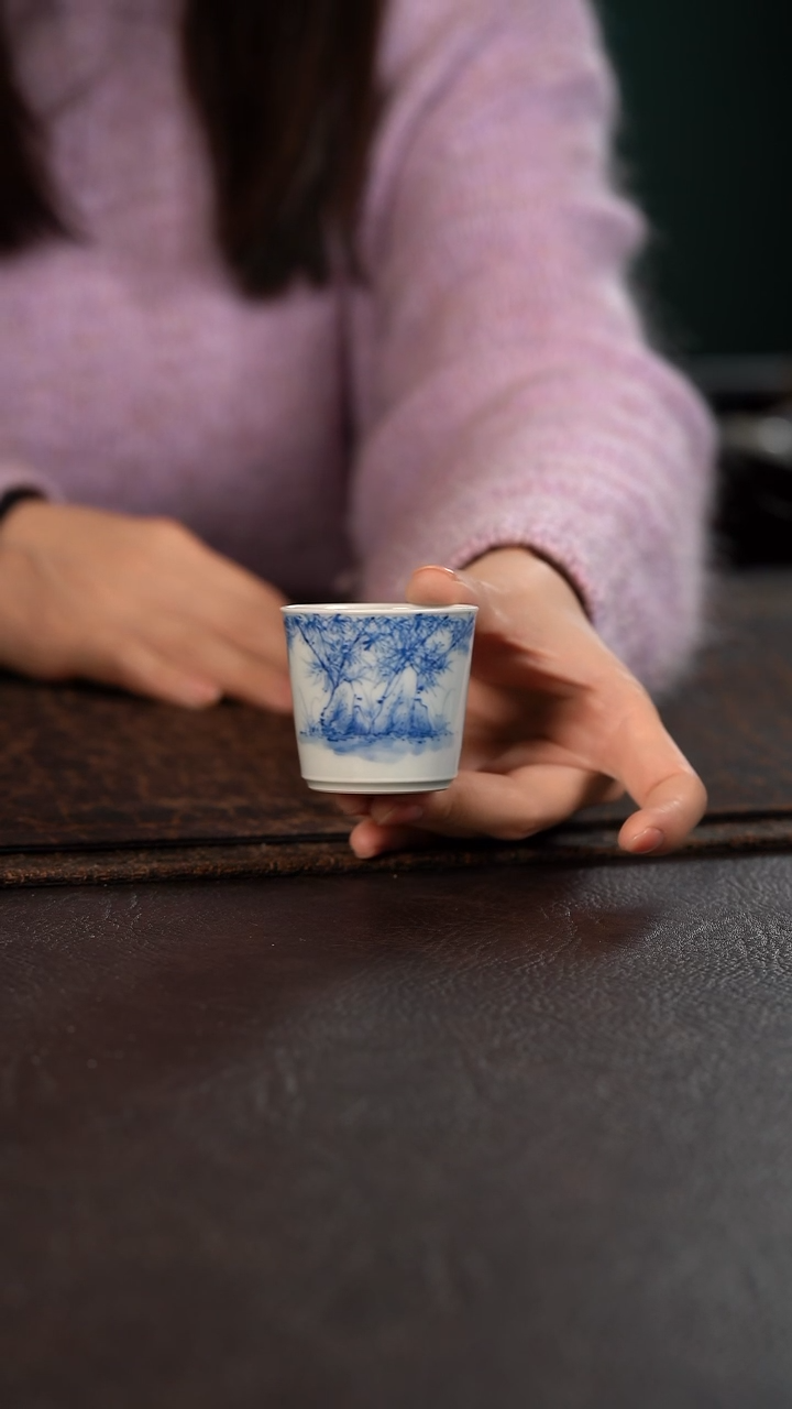 【闪购商品】杯聚澜堂灵石竹子小竹节杯