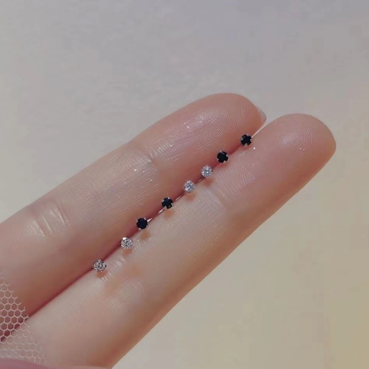 合金耳饰 养耳洞免摘精致小巧耳骨钉银针耳钉女耳环迷你简约百搭