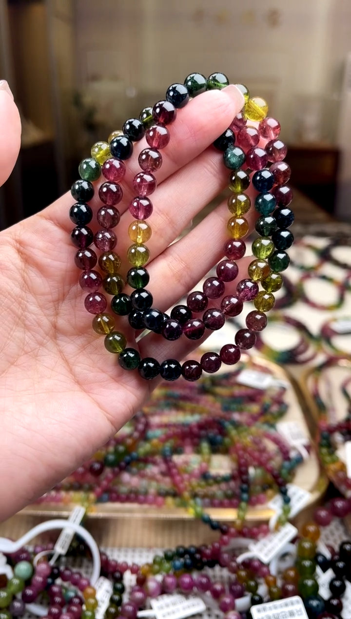 【闪购商品】碧玺/未镶嵌6mm+碧玺多圈多样性发货