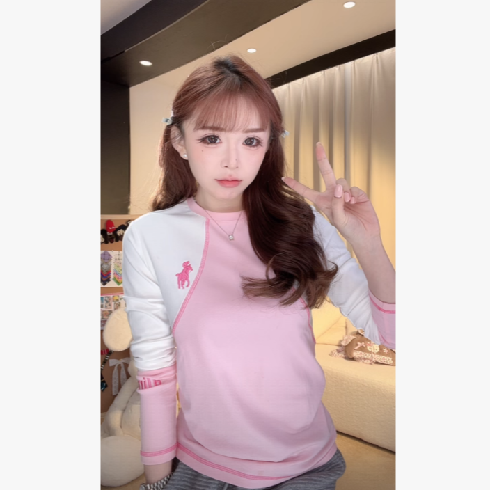 【WW】2025秋季新款T恤百搭休闲长袖上衣X0811