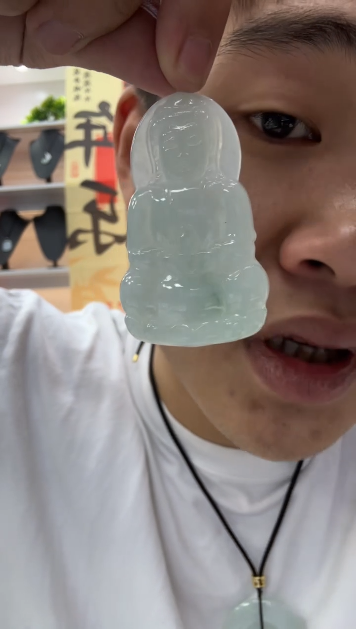 【闪购商品】翡翠颈饰未镶嵌天然翡翠A货孤品一件