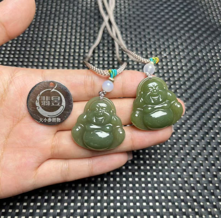 36462T03-3B6-和田玉吊坠绑绳/约28*28*6*/-多样性发其一