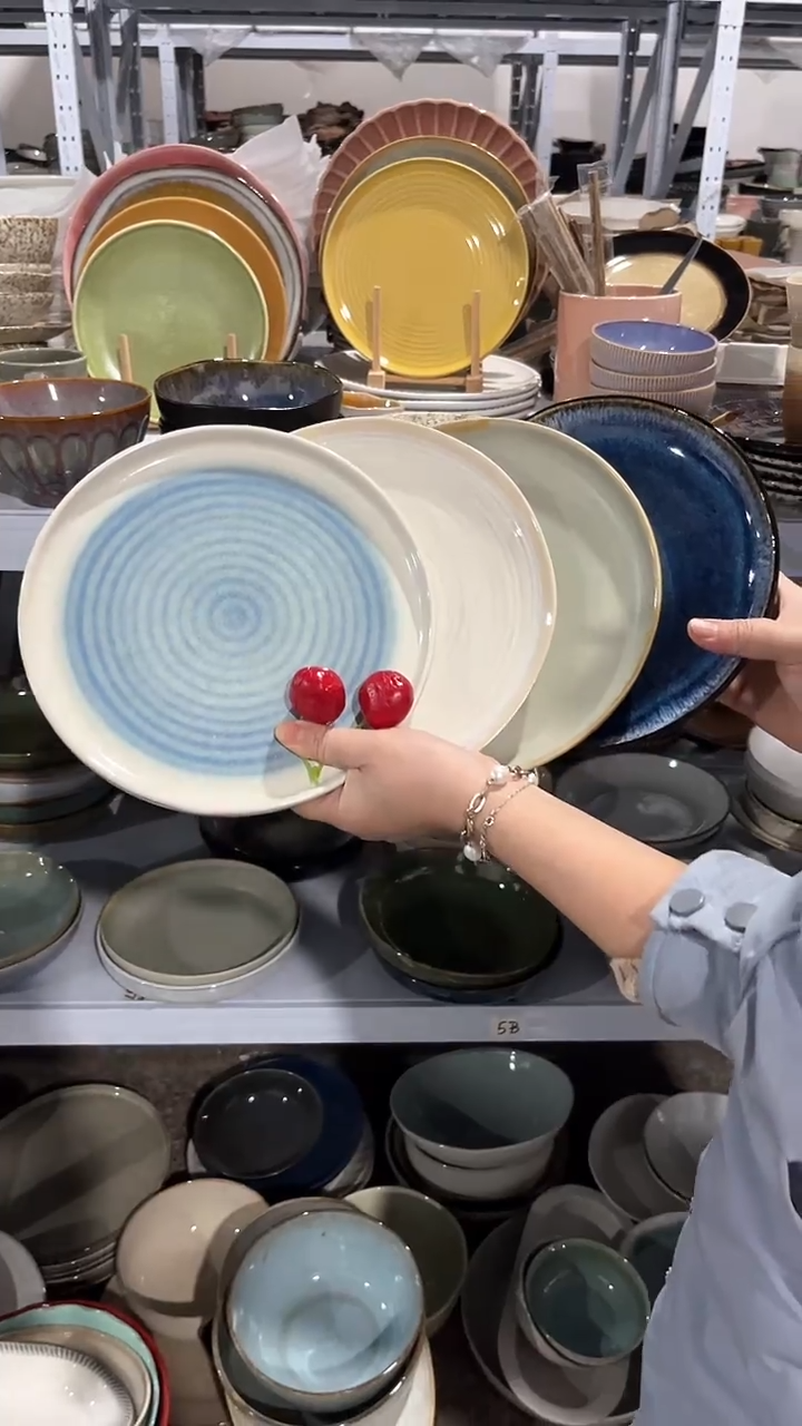 【闪购商品】瓷片外贸尾货瑕疵满20包邮X4 小盘组合