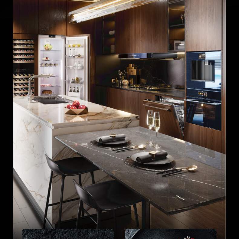 daogrs全屋定制嵌入式电器具体型号设计师为准