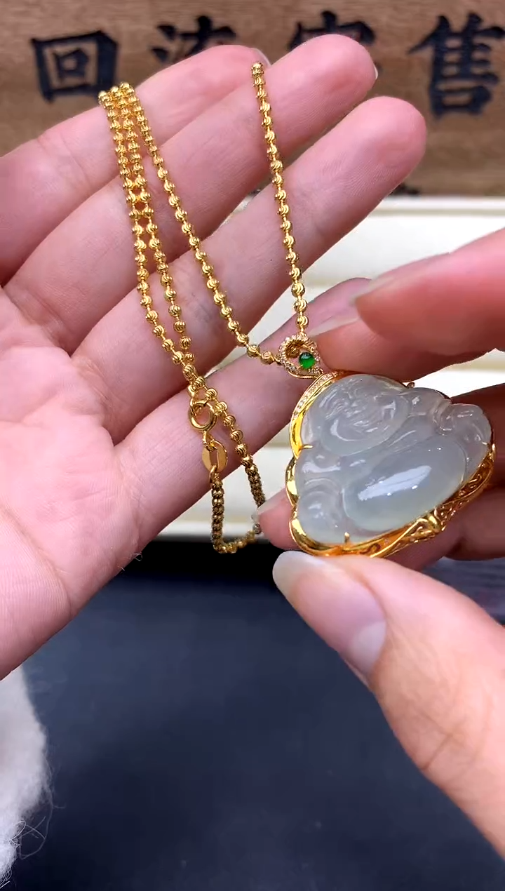 【闪购商品】翡翠颈饰18K金镶嵌276-中国好珍宝