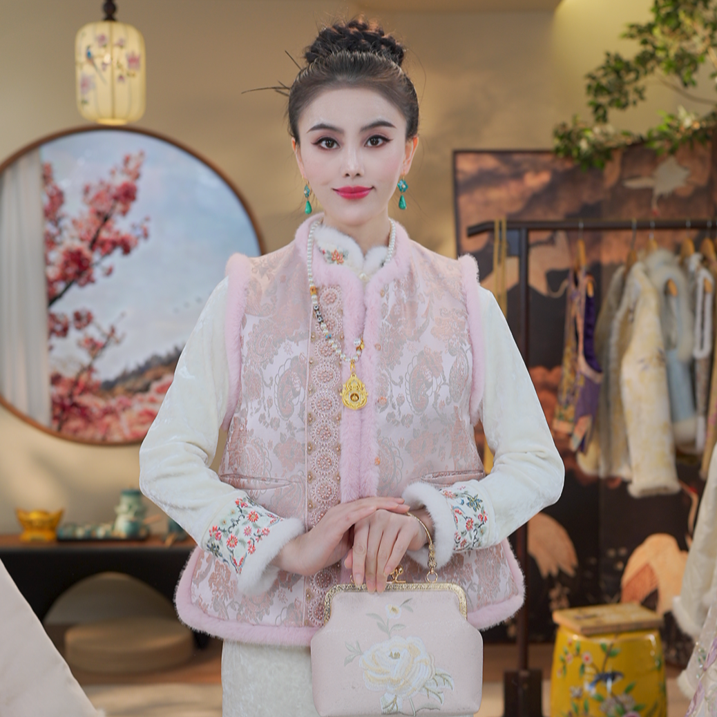 《南国大小姐-马甲》1141显气质2025秋冬新款重工马甲背心