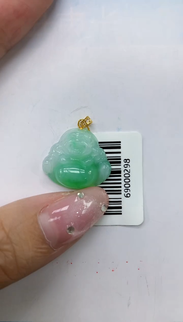 翡翠18K金镶嵌颈饰11111111111