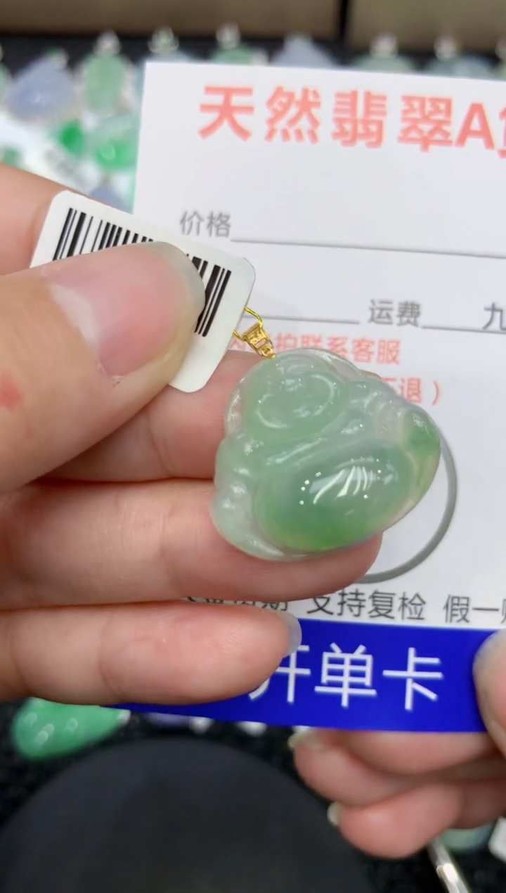 【闪购商品】翡翠颈饰18K金镶嵌111111111111