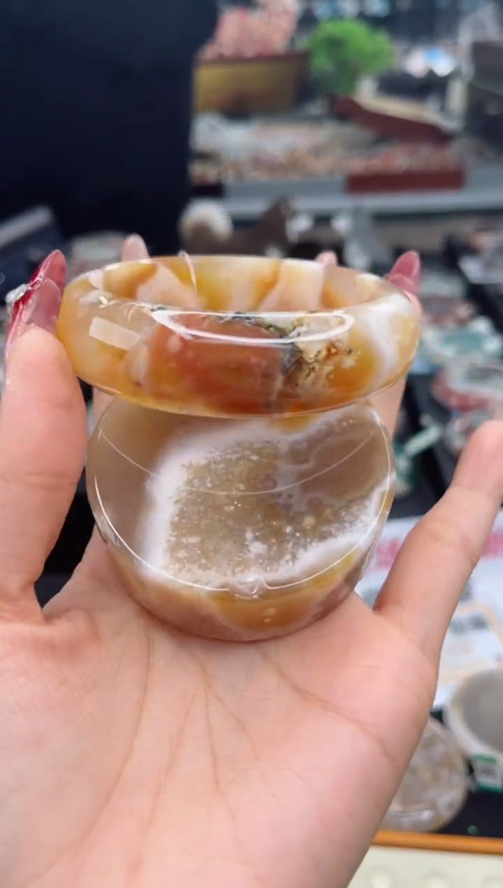 【闪购商品】石英质玉手镯未镶嵌61圈口（赠品镯心）3658080