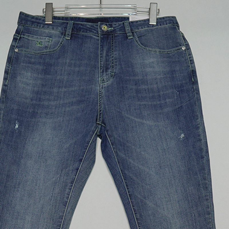 长裤刮烂弹力夏季微弹休闲牛仔裤男装宽松修身美式