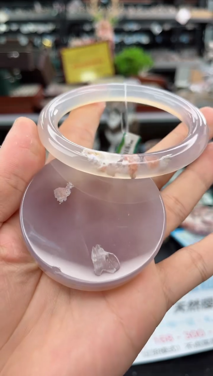 【闪购商品】石英质玉手镯未镶嵌63圈口（赠品镯心）6425142