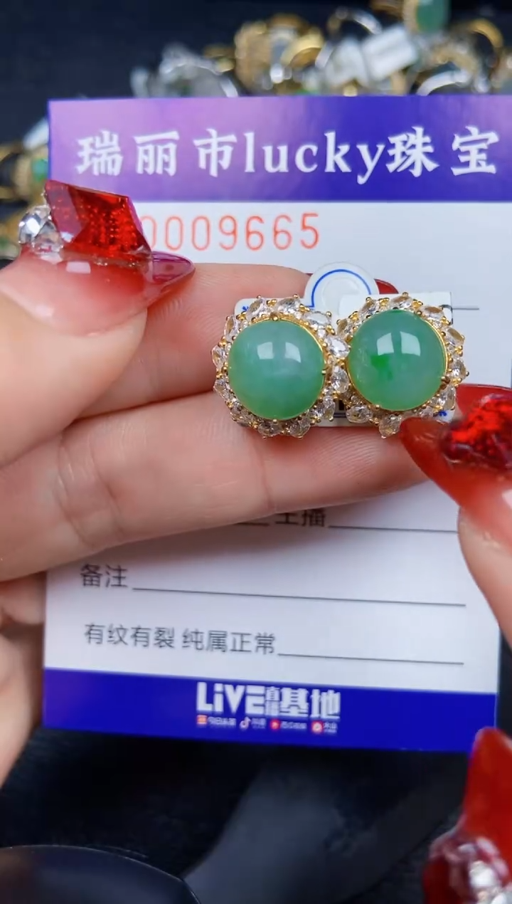 【闪购商品】翡翠颈饰银S925镶嵌9665