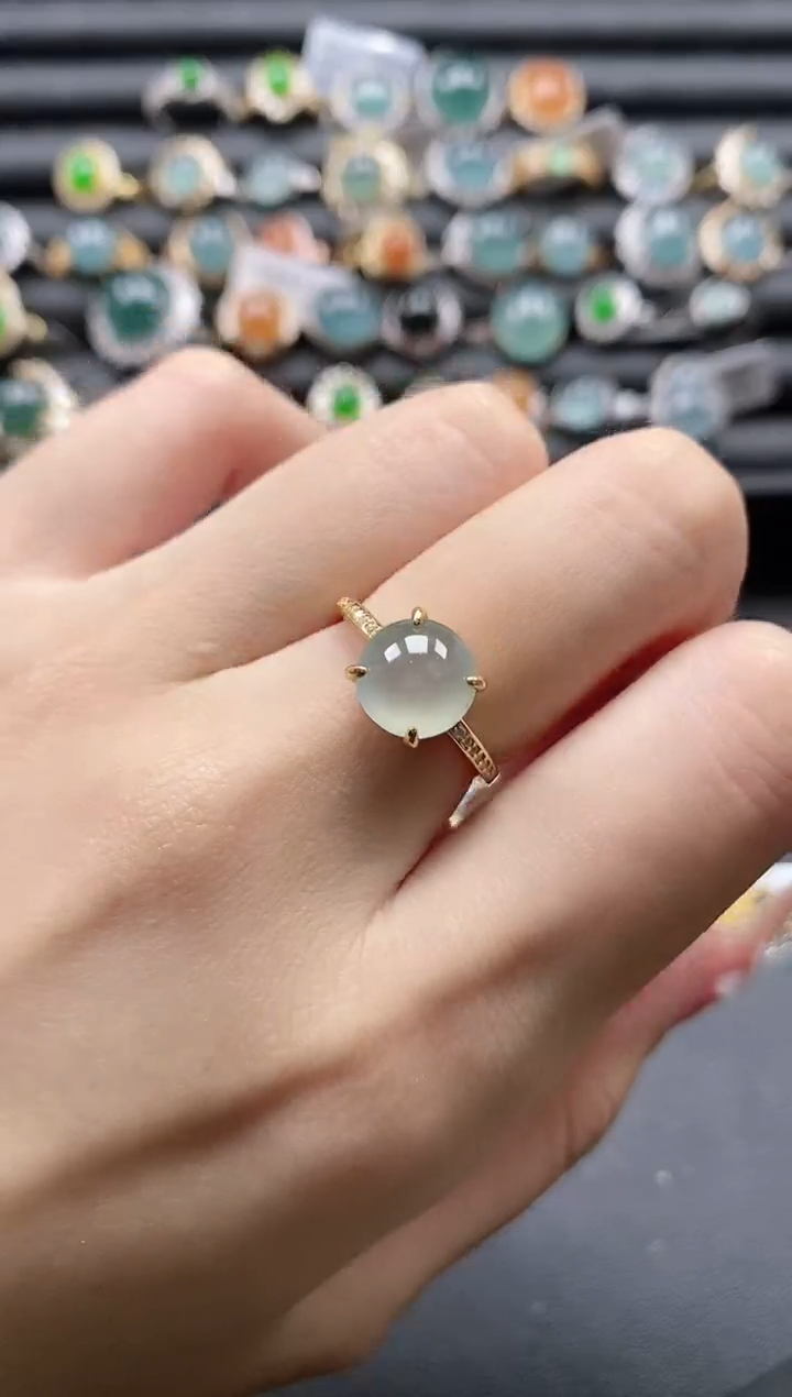 【闪购商品】翡翠戒指银S925镶嵌1111