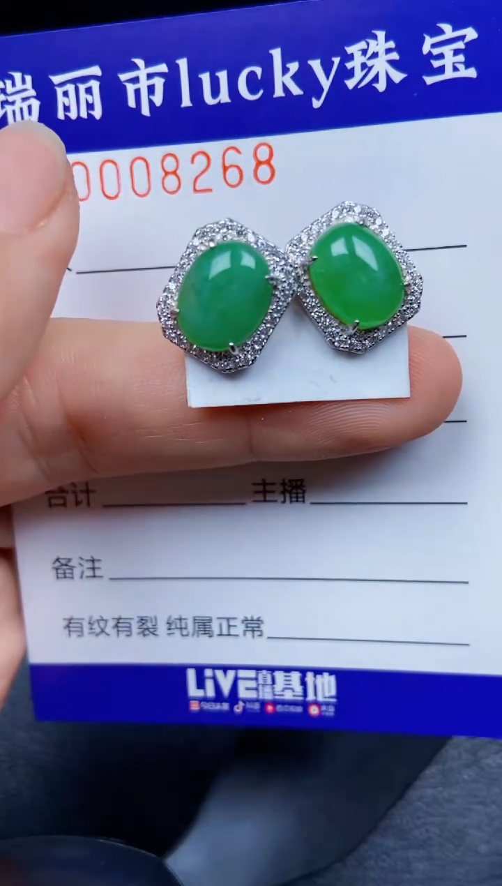 【闪购商品】翡翠颈饰银S925镶嵌8269