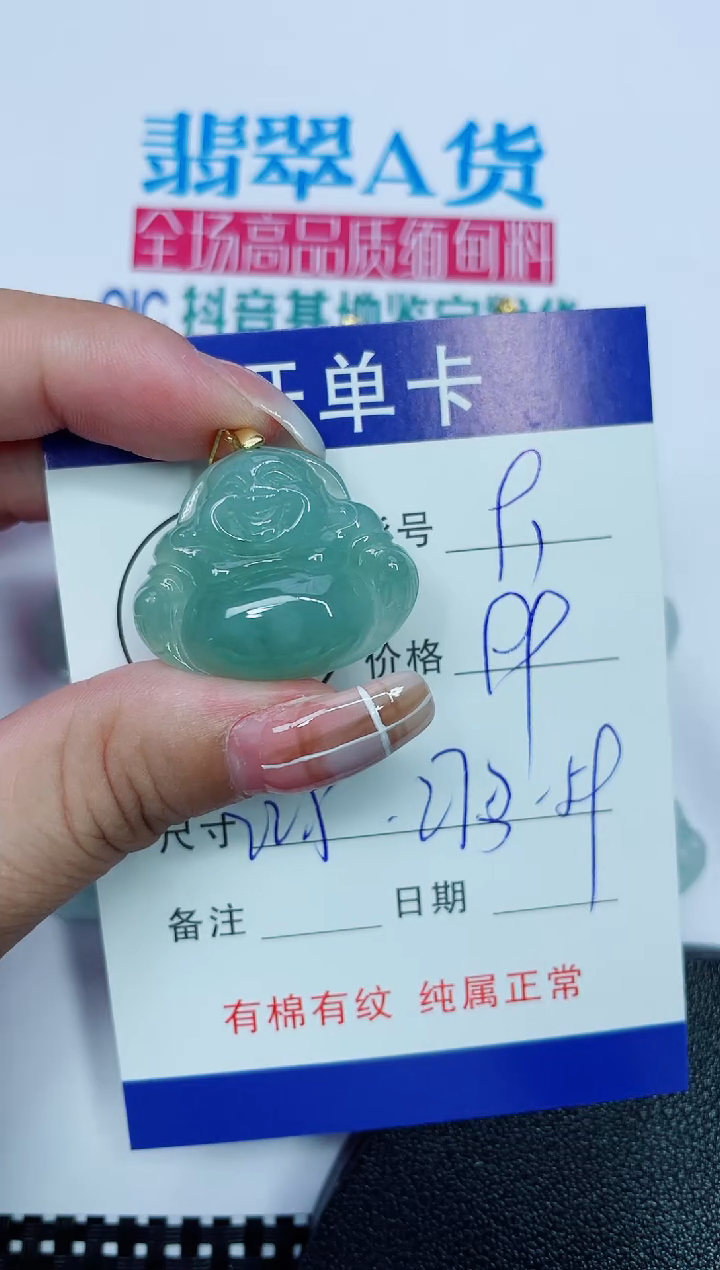 吊坠(赠链)银S925镶嵌翡翠91