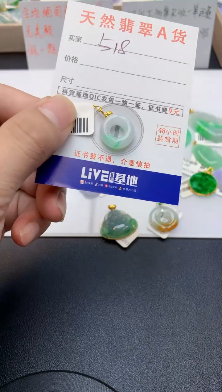 翡翠未镶嵌颈饰天然缅甸A货翡翠