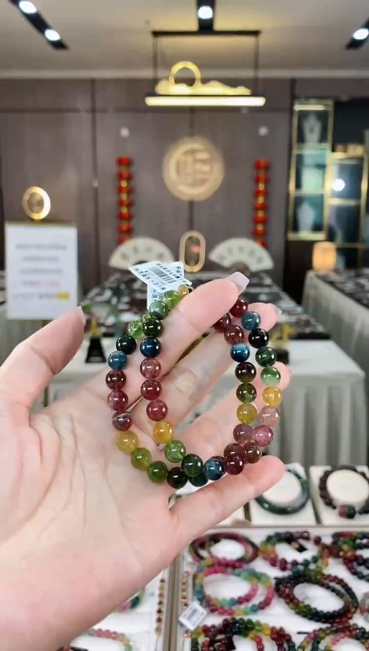 【闪购商品】碧玺单圈手串7mm+未镶嵌（多样性发一条）hon