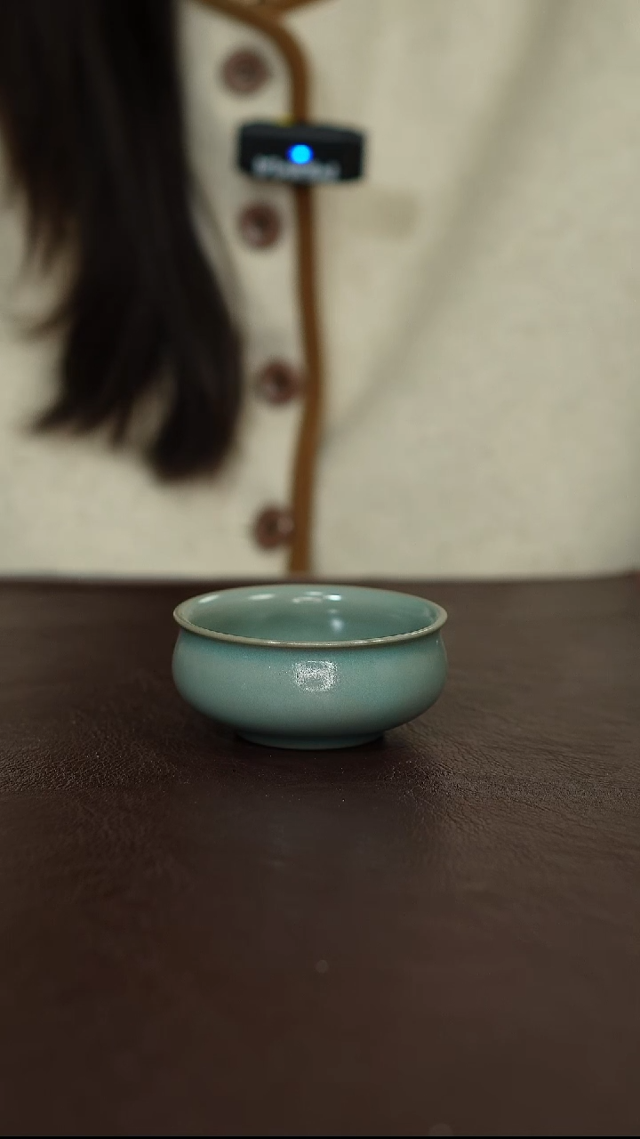 摆件陶原矿原釉汝宋汝瓷