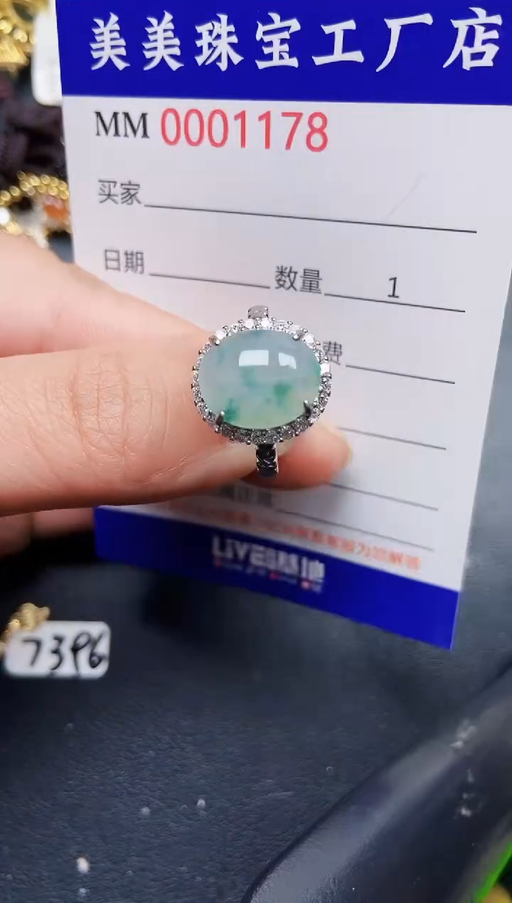 翡翠银S925镶嵌颈饰1178