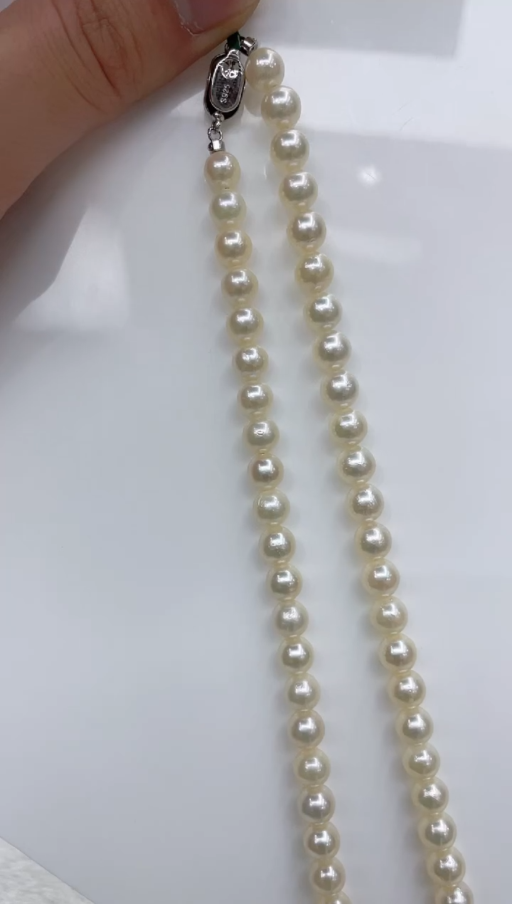 【闪购商品】海水珍珠颈饰银S925镶嵌海水珍珠项链