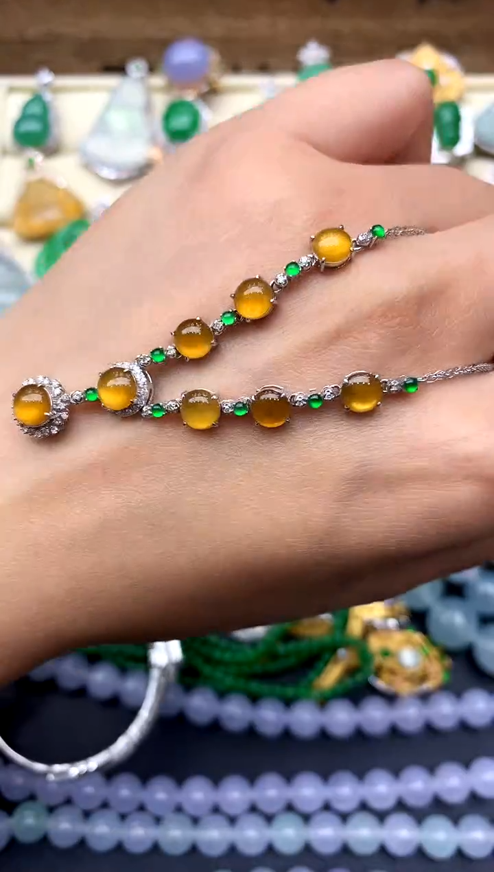 【闪购商品】翡翠颈饰18K金镶嵌293-中国好珍宝