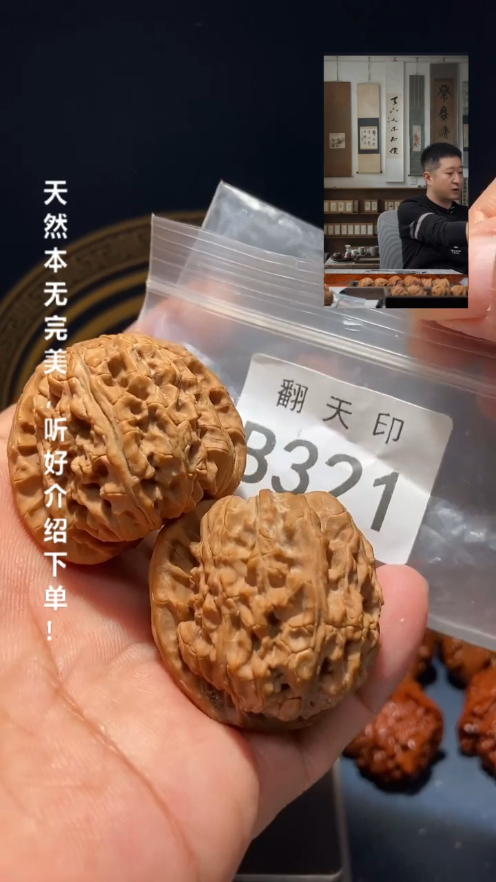 【闪购商品】文玩核桃吊坠B321白狮子40尺