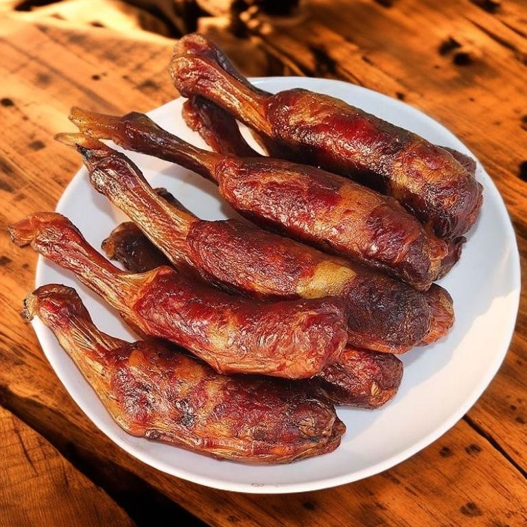 【鸭脚板包香肠】鸭脚包肉四川烟熏鸭脚香肠腊货特产美食