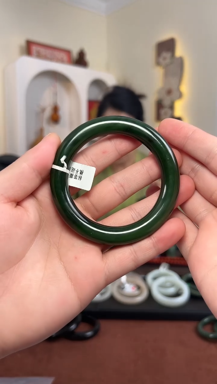 【闪购商品】和田玉手镯未镶嵌S1- 57.5mm 11.5*11.5