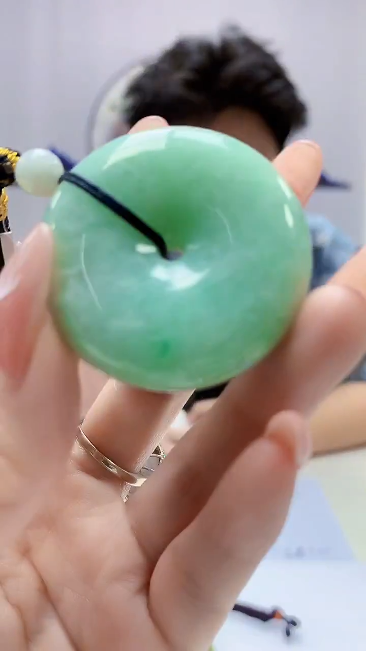 【闪购商品】定制翡翠未镶嵌4688DD-毛货挂件扣子19