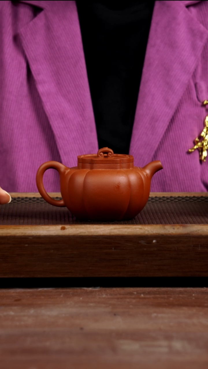 茶壶紫砂朱泥太极如意225CC