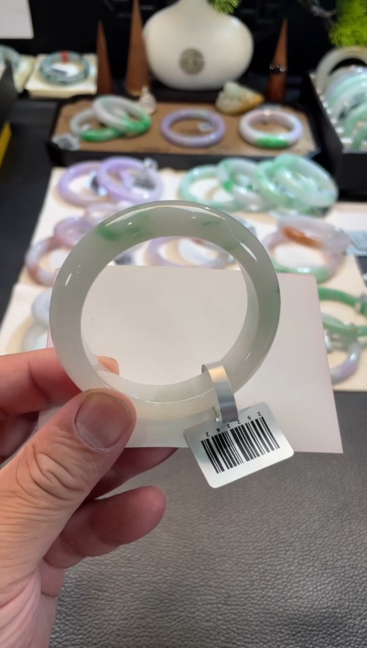 未镶嵌手镯翡翠78号链接 52正圈