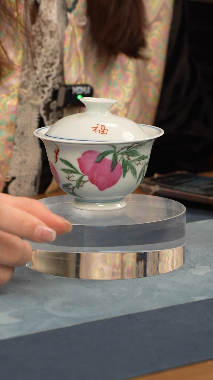 盖碗瓷徐传贵【福寿双全】