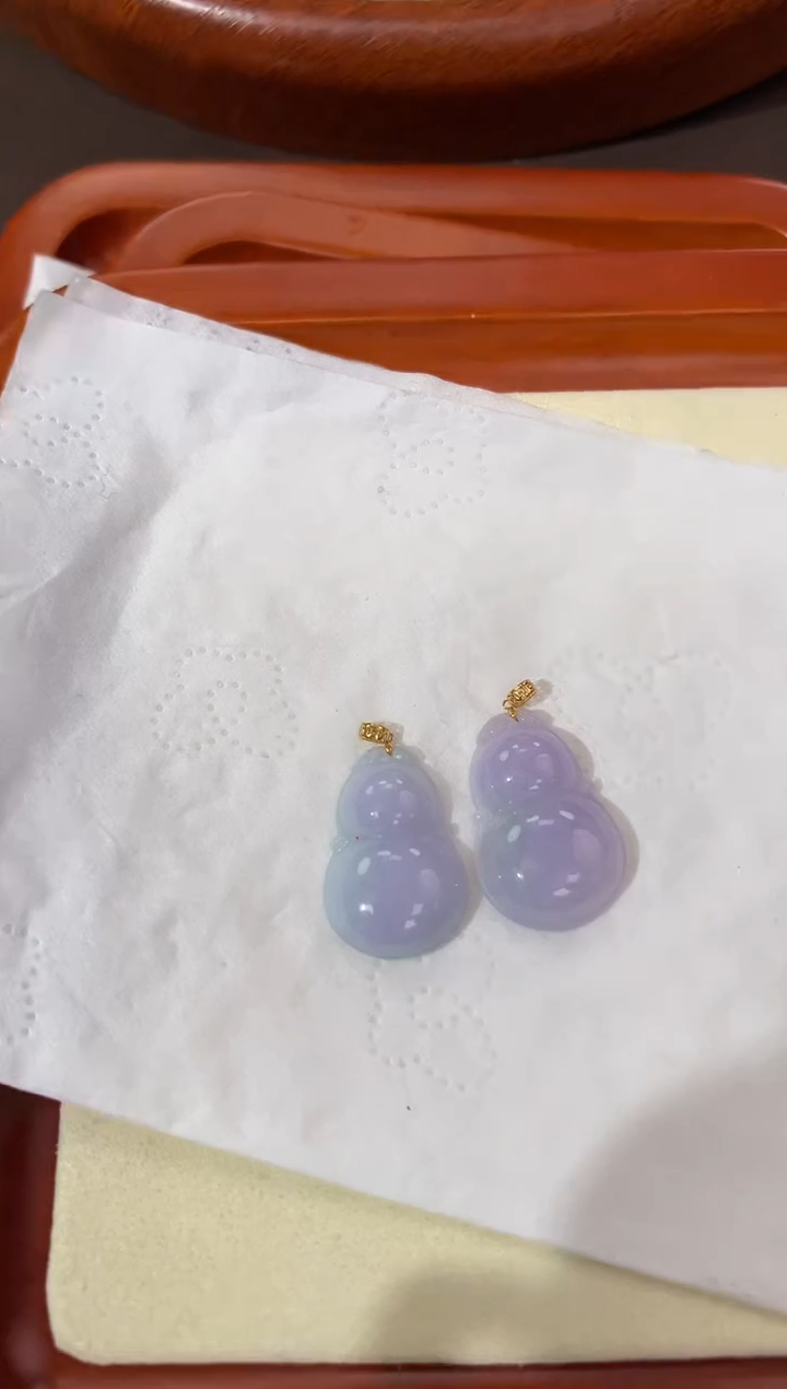 【闪购商品】翡翠颈饰18K金镶嵌天然缅甸a货翡翠(多样性发其一)