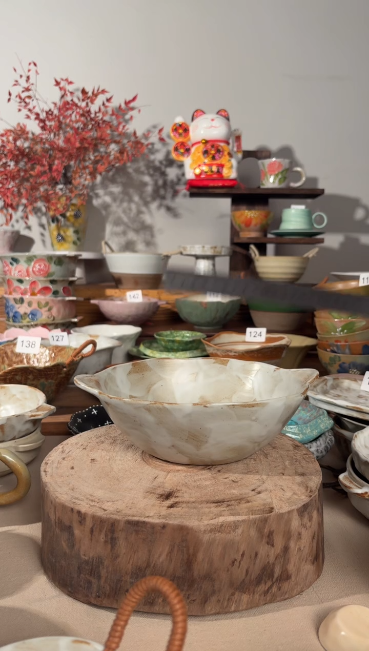 陶瓷50手作粗陶餐具个1装