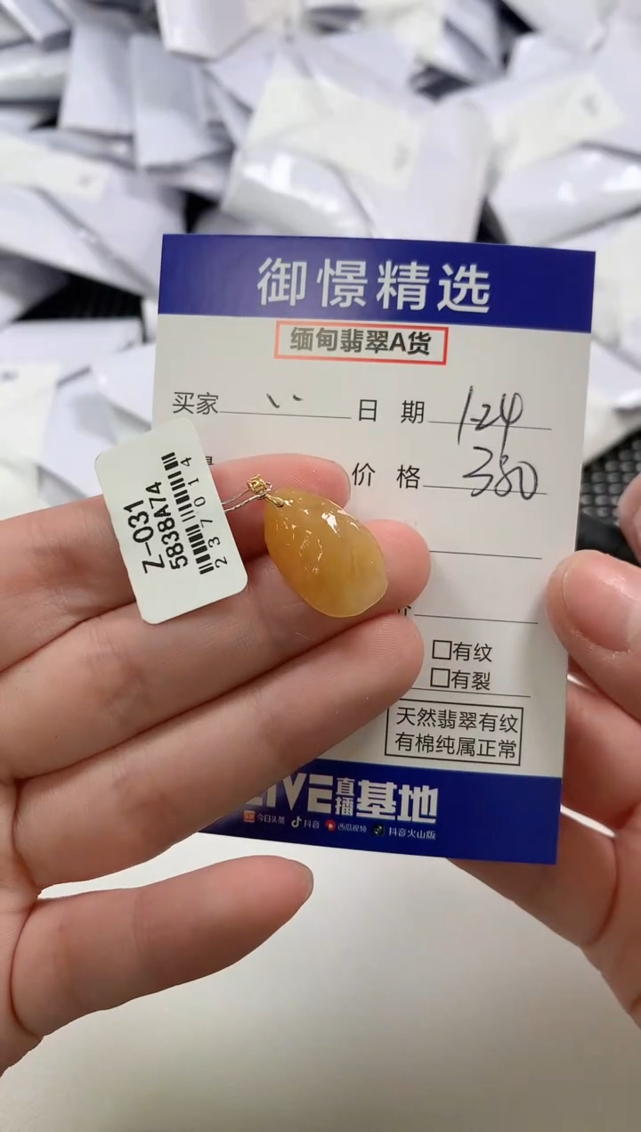 【闪购商品】翡翠颈饰18K金镶嵌63           