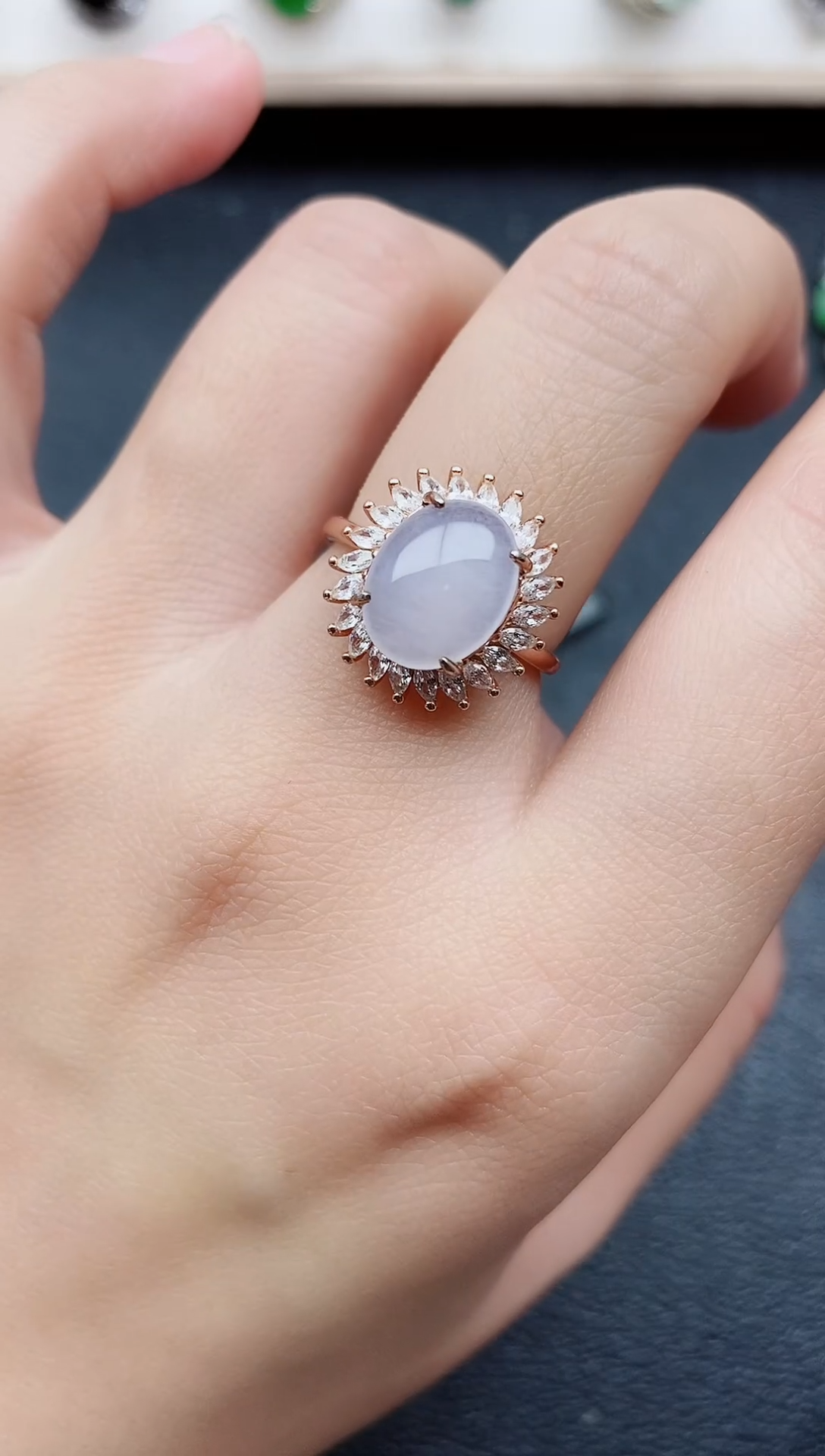 【闪购商品】翡翠戒指银S925镶嵌11111