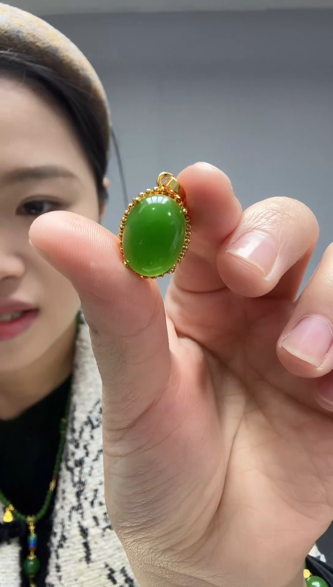 无非金属大圆珠宝高货颈饰