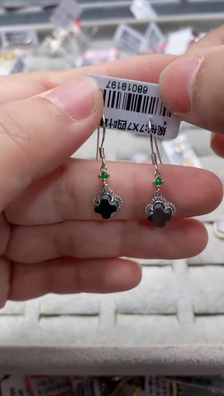 【闪购商品】翡翠戒指银S925镶嵌555555---9