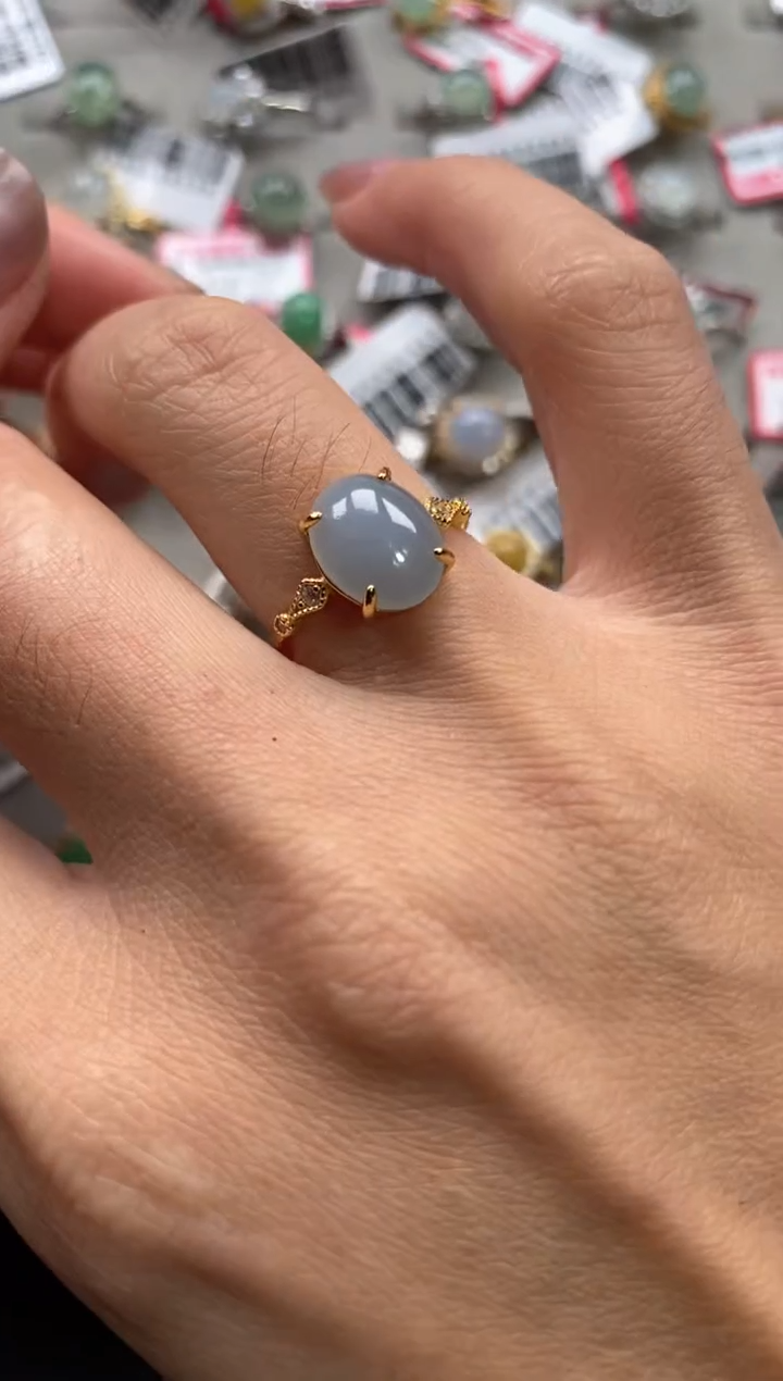 【闪购商品】翡翠戒指银S925镶嵌11111--2