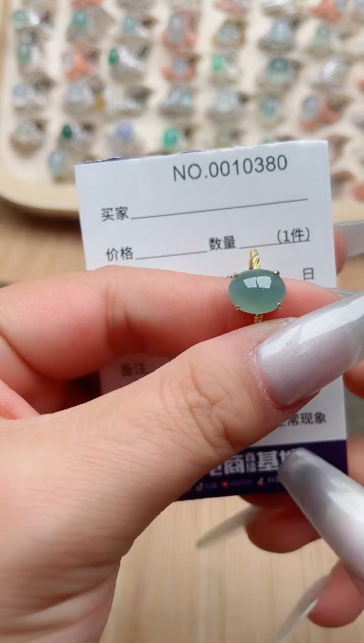【闪购商品】翡翠戒指银S925镶嵌·