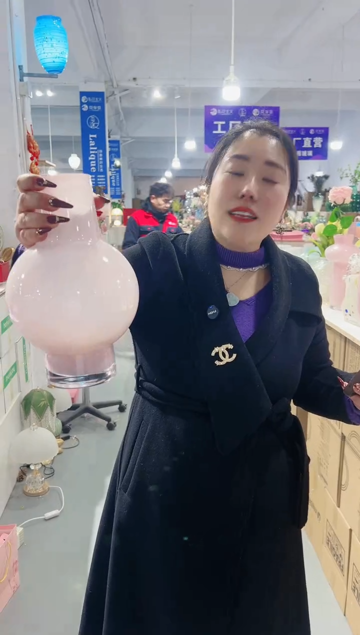 【闪购商品】玻璃花伴你花瓶微瑕-D0UE5