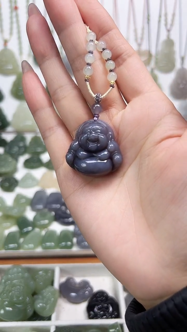 【闪购商品】和田玉（糖玉）颈饰未镶嵌紫佛公吊坠30