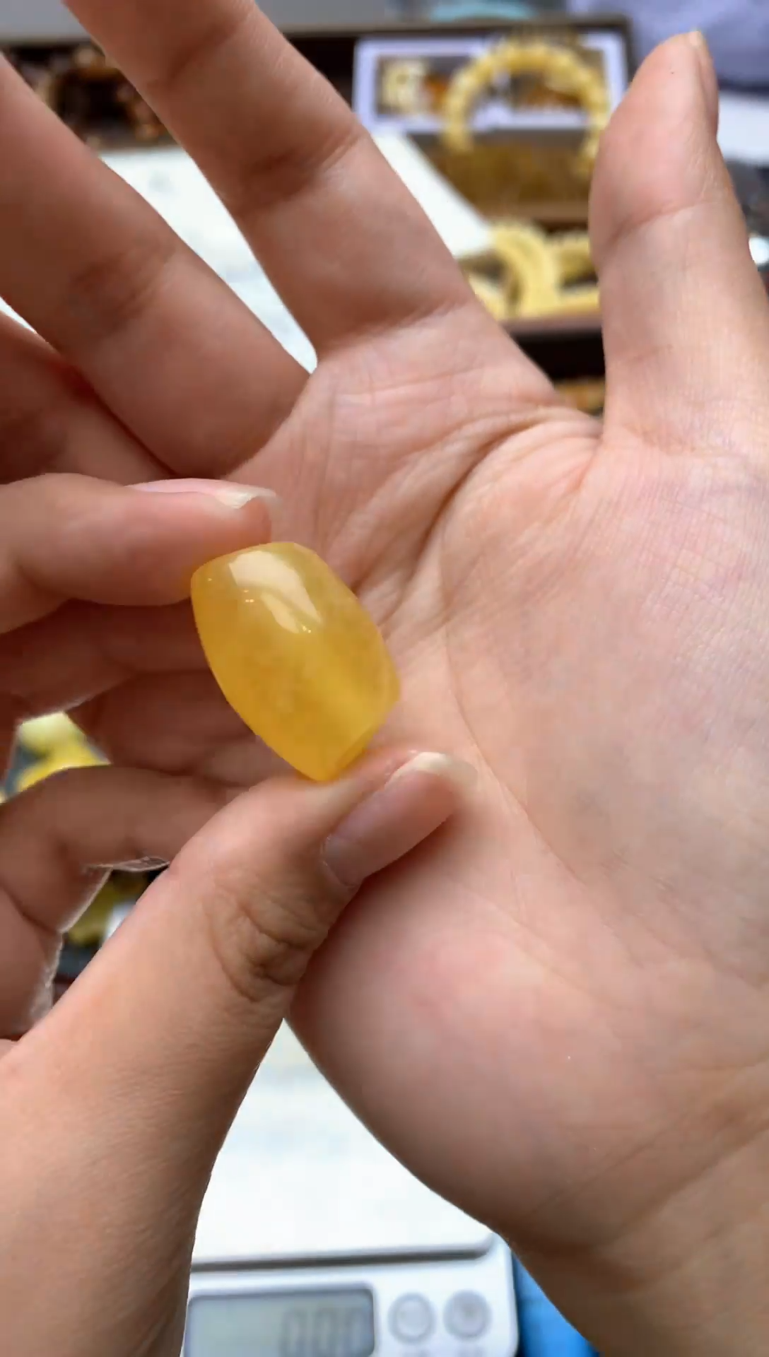 【闪购商品】琥珀珠宝奇石未镶嵌029琥珀蜜蜡花粉